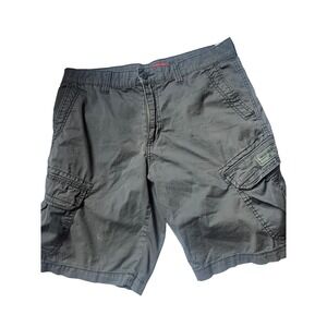Urban Pipeline Cargo Shorts Mens Gray Flat Front Casual Outdoor Size 34